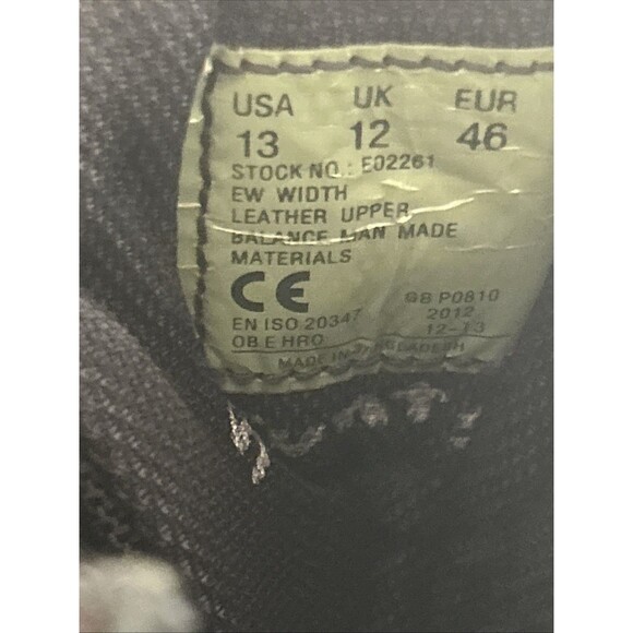 Bates Tactical Sport Boot Black Mens Size 13 Goth Emo Moto Law Enforcement - Picture 5 of 5